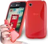 Cadorabo Schutzhülle für LG L40 Hülle in Rot Handyhülle Produktbild-Vorschau 1