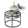 Couchtisch Couchtisch Höhenverstellbarer Runder, 2-facher Produktbild-Vorschau 1