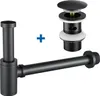 Siphon + POP UP Ablaufgarnitur Set mit Überlauf Stöpsel Produktbild-Vorschau 1