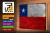 Holzschild Flagge Chiles 30x20cm Flag of Chile Rost Produktbild-Vorschau 3