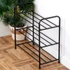 Scarpiera in metallo nero a 3 livelli 63x28x60 cm Anteprima dell’immagine prodotto 5