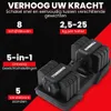 JustValue Manubrio regolabile da 25 kg – 5 in 1 – 2,5–25 kg Anteprima dell’immagine prodotto 12