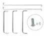 Relaxdays Handtuchhalter mit 3 Stangen, HxBxT:85x54x11,5cm, Produktbild-Vorschau 9