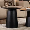 Bronx71 Couchtisch Set Ash rund Ø50 / 62 cm Eiche schwarz Produktbild-Vorschau 4