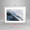 Gerahmtes Poster - Weißer Rahmen - Berge Nebel Bäume - Produktbild-Vorschau 5