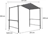 Grill-Pergola - 277 x 149 cm - Anthrazit Produktbild-Vorschau 3