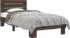 vidaXL Bettgestell Braun Eichen-Optik 90x200 cm Produktbild-Vorschau 1