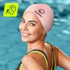 TSUNAMI Silikon Schwimmkappe, Pool Training, unisex, lange Produktbild-Vorschau 2