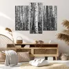 Bild auf Leinwand - Leinwandbild - 3 Teile - Birken Wald Produktbild-Vorschau 7