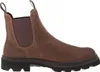 A side view of a brown leather Chelsea boot. Podgląd zdjęcia produktu