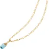 JOBO Anhänger 333 Gold Gelbgold 1 Blautopas Produktbild-Vorschau 3