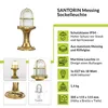 Stehlampe außen Garten Haus IP54 E27 25 cm Messing Maritim Produktbild-Vorschau 2