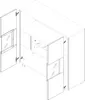 Kommode CALABRINI C-02 mit 2 Türen Vitrine Sideboard 100 cm Produktbild-Vorschau 3