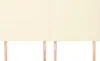 vidaXL Kopfteil Creme 160x5x118/128 cm Kunstleder Produktbild-Vorschau 3