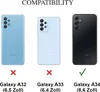 Three Samsung phones are shown with compatibility indicators. Produktbild-Vorschau