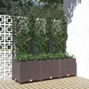 vidaXL Sadzarka z kratką brązowa 120x40x136 cm PP Podgląd zdjęcia produktu 1