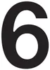 Hausnummer ''6'' Schwarz Produktbild-Vorschau 1