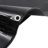 A close-up view of a black tarp with grommets. Podgląd zdjęcia produktu