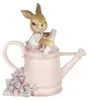 Clayre & Eef Figur Kaninchen 10x6x11 cm Rosa Kunststoff Produktbild-Vorschau 1