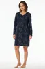 Schiesser Damen Sleepshirt 1/1 Arm, 95cm Gr. 42  nachtblau Produktbild-Vorschau 6