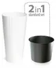 Vaso Prosperplast TUBUS SLIM bianco lucido 30 cm Anteprima dell’immagine prodotto 3