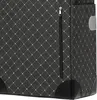 A close-up view of a dark gray shopping trolley bag with a diamond pattern and a black zipper. Podgląd zdjęcia produktu