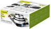 The image shows the packaging of a Maestro universal cookware set. Voir les images du produit