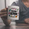 Frohe Ostern Kaffeebecher mit Blumen Motiv Osterhase Ei Produktbild-Vorschau 2