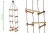 Strickleiter 2 m mit Holzsprossen 5 Ebenen für Kinder Produktbild-Vorschau 2