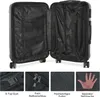 Premium Hartschalen-Koffer-Set 3-teilig (M+L+XL) mit Produktbild-Vorschau 5