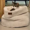 Designed by Lotte Cat Basket Ribbed Light Grey 50x35 cm Anteprima dell’immagine prodotto 2