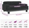 Letto per cani in velluto nero 70x45x30 cm Anteprima dell’immagine prodotto 7