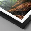 Gerahmtes Poster - Schwarzer Rahmen - Wald Blätter Sonne - Produktbild-Vorschau 2