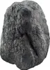 A single, dark gray, rock-shaped object is shown against a white background. Produktbild-Vorschau