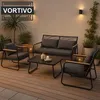 VORTIVO Gartenmöbel Set 4-tlg. für 4 Pers. – Lounge mit 2 Produktbild-Vorschau 2