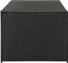 vidaXL Gartenbox Poly Rattan 180x90x70 cm Schwarz Produktbild-Vorschau 4