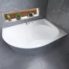 A modern bathroom with a corner bathtub. Produktbild-Vorschau