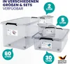 DEUBA® Aufbewahrungsboxen 6 x 30l mit Deckel und Rollen, Produktbild-Vorschau 9
