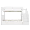 Sweiko 90x200cm Etagenbett, Treppenregal, ausgestattet mit Produktbild-Vorschau 10