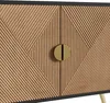 Merax Sideboard in Holzoptik mit 4 Türen und rundem Produktbild-Vorschau 11