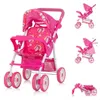 Chipolino Puppenwagen Dolly Korb faltbar Frontbügel Produktbild-Vorschau 2