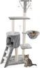 Griffoir pour chat 138 cm Gris clair WERDANO PETS Voir les images du produit 1