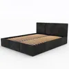 A modern, upholstered bed frame with a slatted base, set against a white background. Produktbild-Vorschau