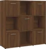 VidaXL 815551, Brązowy, Dąb, 9 pół., Drewno, Drewno, 900 Podgląd zdjęcia produktu 1