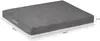 A gray orthopaedic dog bed with dimensions indicated. Produktbild-Vorschau