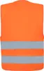 Korntex Kinder Warnweste Aarhus KWO100XS signal-orange XS Produktbild-Vorschau 3