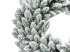 Weihnachtskranz künstlich undekoriert schneeweiß DELUXE Produktbild-Vorschau 2