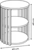 Nachttisch mit Lamellen und Ablage SLAT, 48 cm Produktbild-Vorschau 4