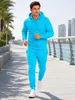 Herren Jogginganzug einfarbig 100% BW 586 Türkis M Produktbild-Vorschau 5