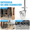 4 Stück Gerüstrollen mit Stahlspindel, 150mm Gerüsträder Produktbild-Vorschau 5